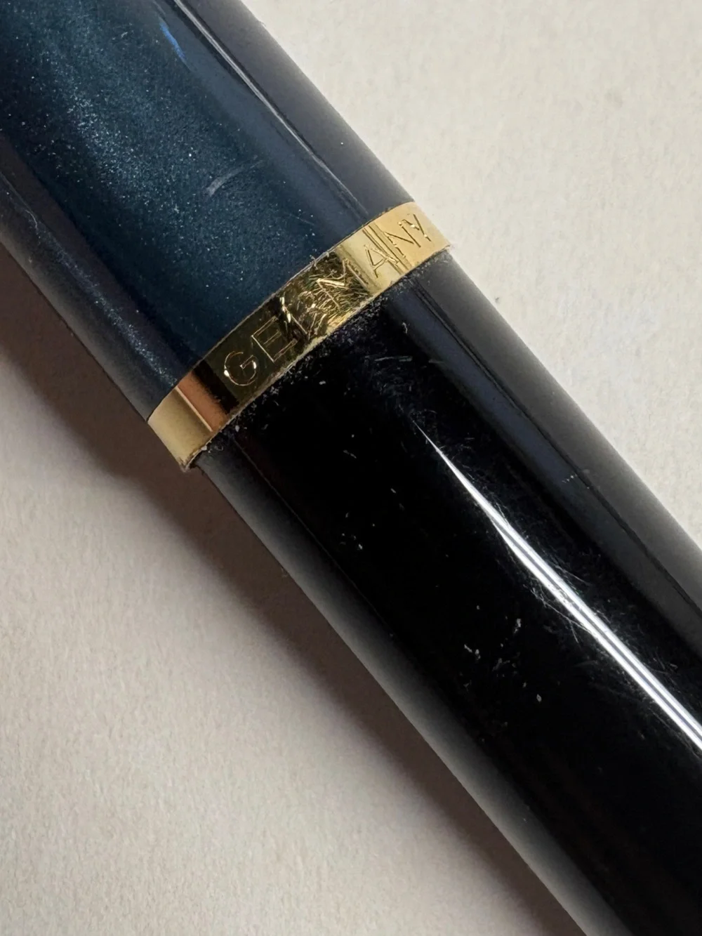 Vintage Pelikan Classic Blue Marbled Ballpoint Pen K200 Germany